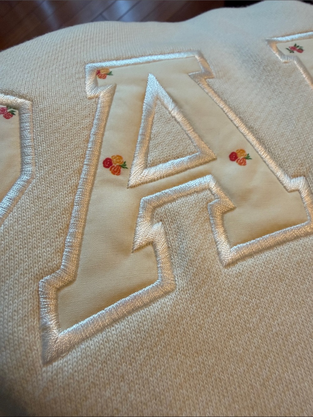 PARKE Maggie & Emma, Ivory Sunset Floral Varsity Mockneck - Picture 4 of 4